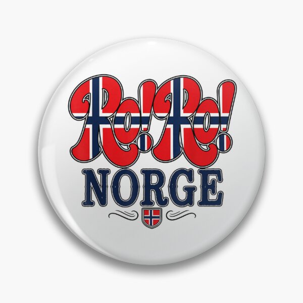 Item preview, Vintage Ro Ro Norge Norway Flag Retro Typography National Pride Souvenir designed and sold by WilliaMaler.