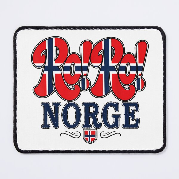 Item preview, Vintage Ro Ro Norge Norway Flag Retro Typography National Pride Souvenir designed and sold by WilliaMaler.