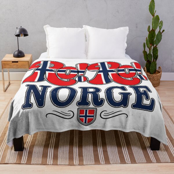 Item preview, Vintage Ro Ro Norge Norway Flag Retro Typography National Pride Souvenir designed and sold by WilliaMaler.