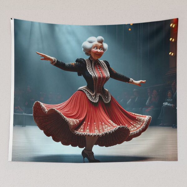 Item preview, Old Fart Dancing the can-can designed and sold by Colin Bentham.