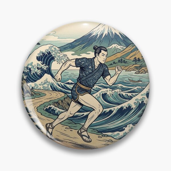 Item preview, Run Like Water Japanese Inspired Running Design designed and sold by RunningWhiskers.