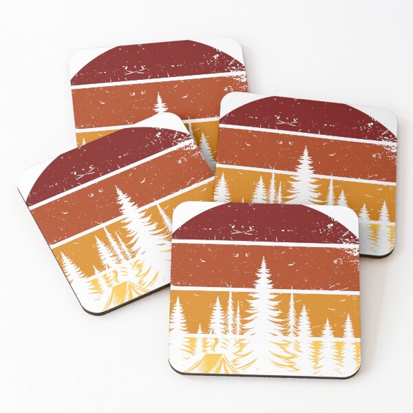 Item preview, Vintage Camping Forest Sunset designed and sold by Pommes im Bett.