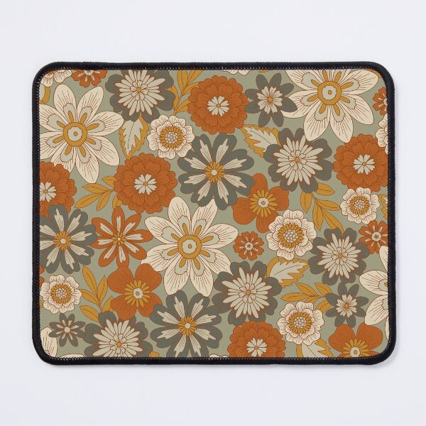 Item preview, Copy of Tossed Blooms and Blossoms / Dense Floral in Orange and Green designed and sold by somecallmebeth.
