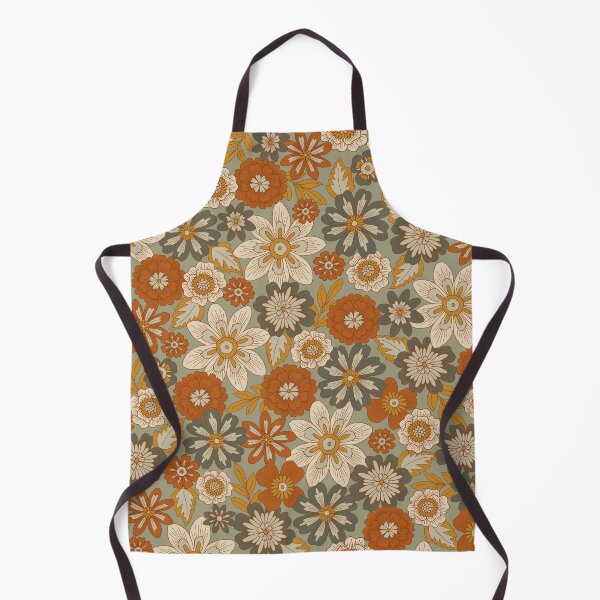 Item preview, Copy of Tossed Blooms and Blossoms / Dense Floral in Orange and Green designed and sold by somecallmebeth.
