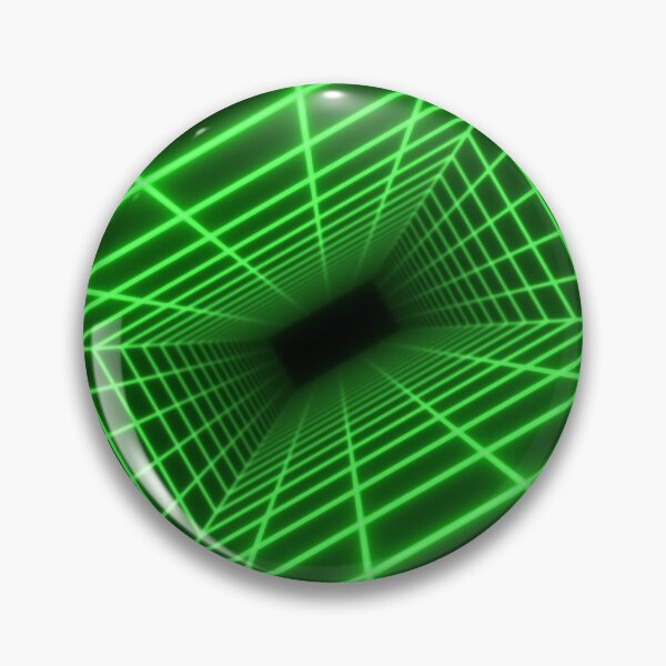 Item preview, Green Glow Rectangular Wireframe Tunnel designed and sold by Electric Shock!! Design.