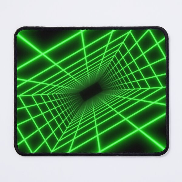 Item preview, Green Glow Rectangular Wireframe Tunnel designed and sold by Electric Shock!! Design.