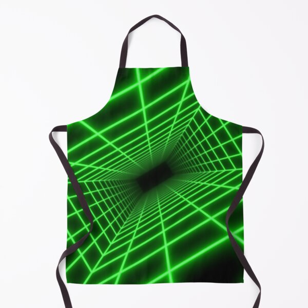 Item preview, Green Glow Rectangular Wireframe Tunnel designed and sold by Electric Shock!! Design.