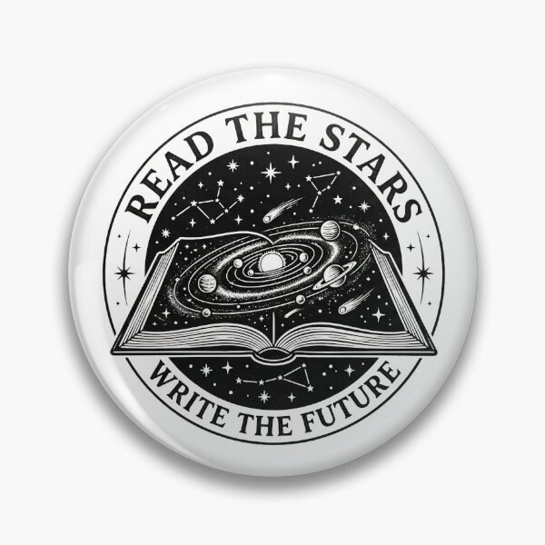 Item preview, Read The Stars Write The Future Cosmic Book Linocut designed and sold by Doulouxhop.