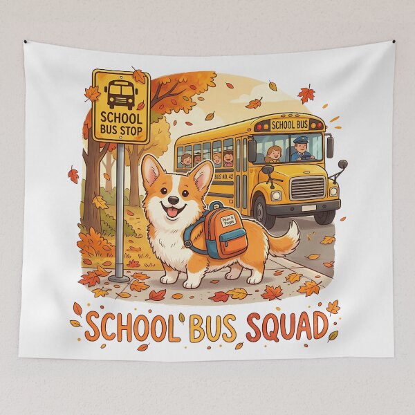 Item preview, Cute Corgi School Bus Squad Shirt, Funny Corgi Back to School Bus Stop Tee, Corgi Fall School Gift for Dog Lovers designed and sold by Wearable Canvas...