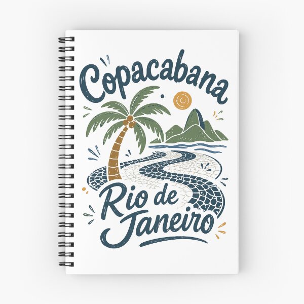 Item preview, Copacabana Rio de Janeiro Brazil Beach Palm Tree Sugarloaf designed and sold by JackCurtis1991.
