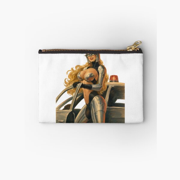 Item preview, Cyber Police Pin-Up – Retro Sci-Fi Female Officer designed and sold by Cosplayvintage.