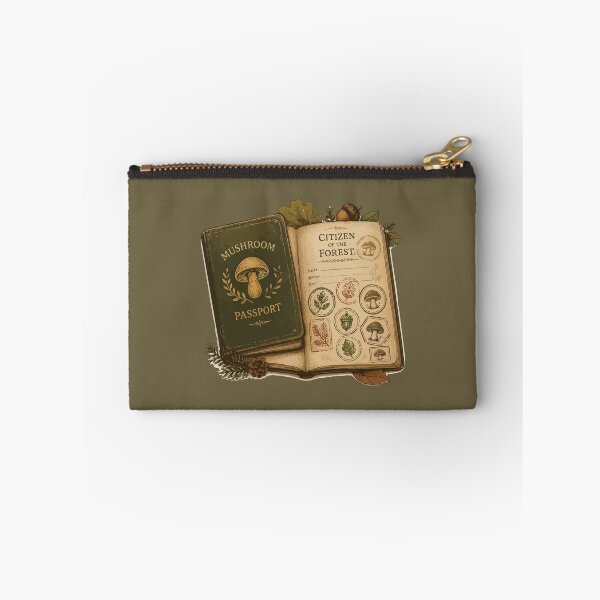 Item preview, Mushroom Passport Citizen of the Forest Cottagecore designed and sold by SimplePoDesign.