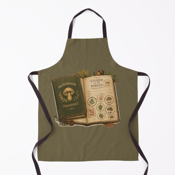 Item preview, Mushroom Passport Citizen of the Forest Cottagecore designed and sold by SimplePoDesign.