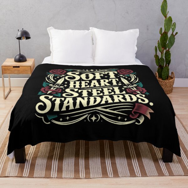 Item preview, Soft Heart Steel Standards Vintage Gothic Typography. Strong Kindness Quote Aesthetic designed and sold by Aarvya Fashion Club ( A.F.C ).