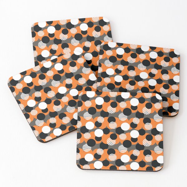 Item preview, Chic Halloween Orange and Black Abstract Polka Dot Pattern designed and sold by mrhighsky.