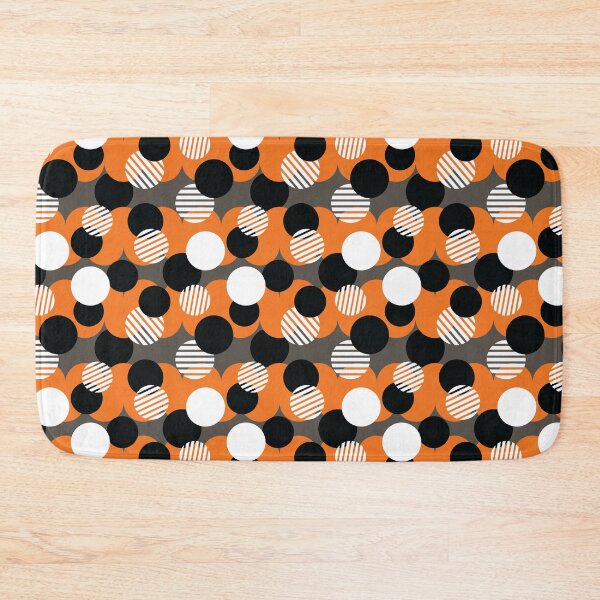 Item preview, Chic Halloween Orange and Black Abstract Polka Dot Pattern designed and sold by mrhighsky.