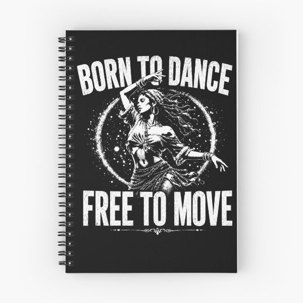 Item preview, Born To Dance Free To Move – Vintage Boho Dance Lover Dancer Design designed and sold by PosiMCreations.