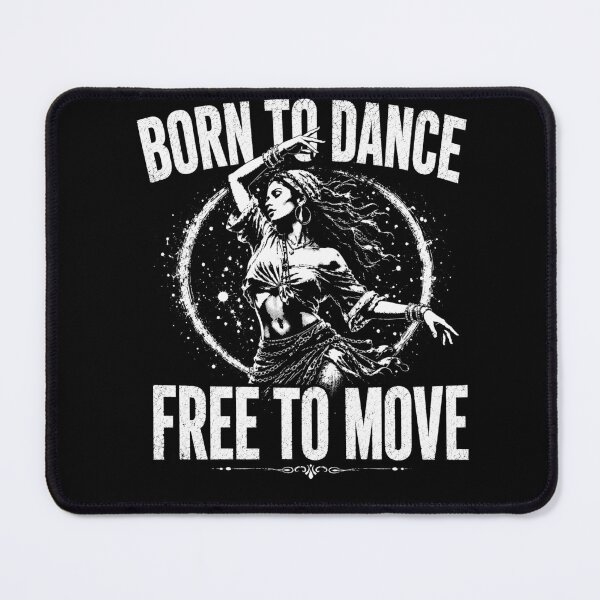 Item preview, Born To Dance Free To Move – Vintage Boho Dance Lover Dancer Design designed and sold by PosiMCreations.