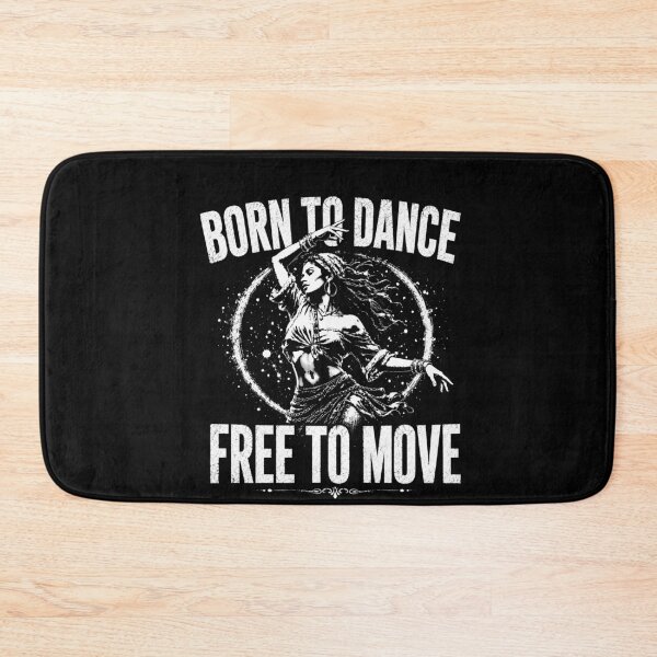 Item preview, Born To Dance Free To Move – Vintage Boho Dance Lover Dancer Design designed and sold by PosiMCreations.