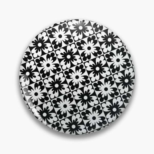 Item preview, Flower Power Black and White Petite Diamonds Dynamic Flow designed and sold by Here's To Endless Possibilities.