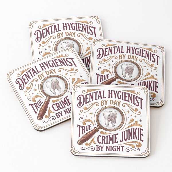 Item preview, Dental Hygienist By Day True Crime Junkie By Night Funny Gift T-Shirt designed and sold by Osmose-Studio.