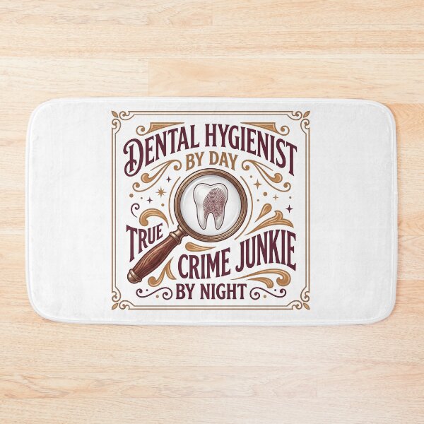 Item preview, Dental Hygienist By Day True Crime Junkie By Night Funny Gift T-Shirt designed and sold by Osmose-Studio.