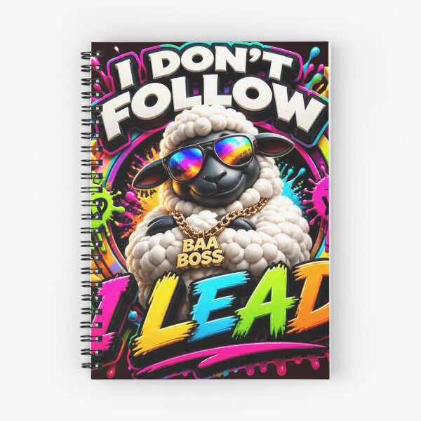 Item preview, Baa Boss - I Don't Follow I Lead Colorful Sheep designed and sold by AgnesB77.