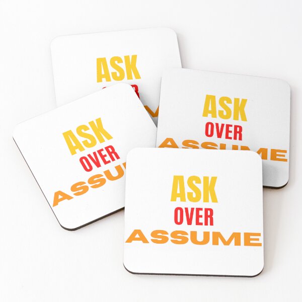 Item preview, Ask over Assume Rec"over"y T-Shirt designed and sold by app-ar-el.