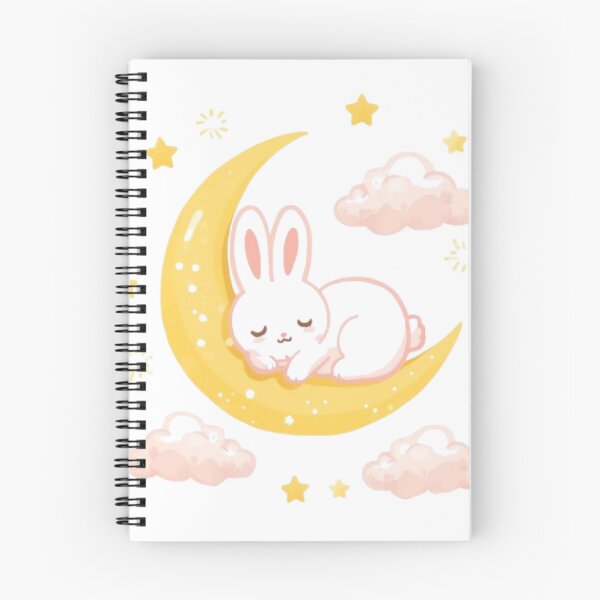 Item preview, Dreamy Moon Bunny Sticker | Adorable Kawaii Night Sky Design designed and sold by Stylestickers55.