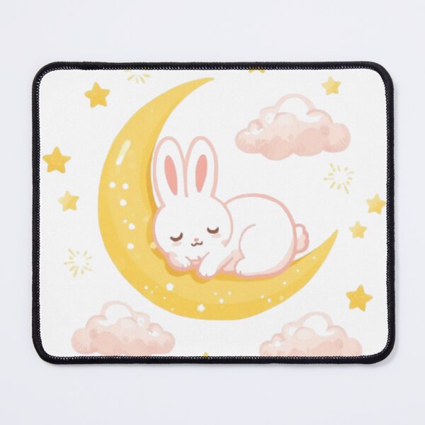 Item preview, Dreamy Moon Bunny Sticker | Adorable Kawaii Night Sky Design designed and sold by Stylestickers55.