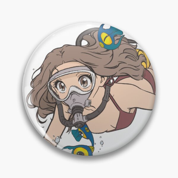 Item preview, Anime Girl Underwater Swimming designed and sold by Jacko-2026.