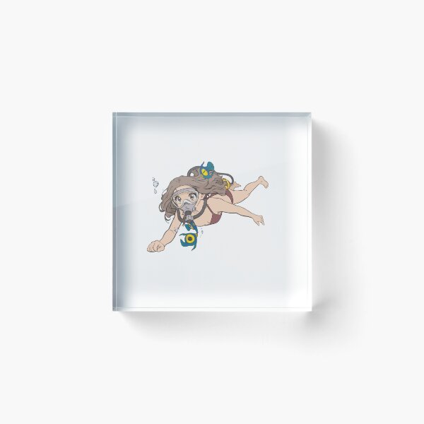 Item preview, Anime Girl Underwater Swimming designed and sold by Jacko-2026.