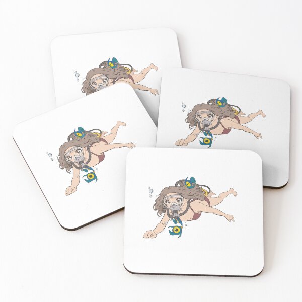 Item preview, Anime Girl Underwater Swimming designed and sold by Jacko-2026.