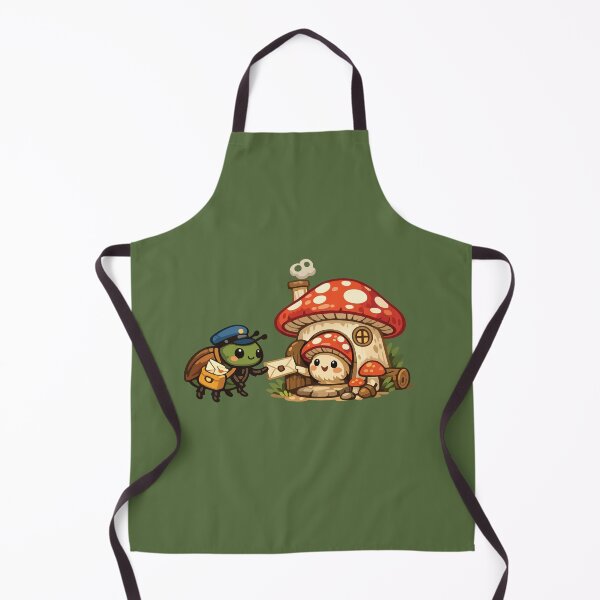Item preview, Cute Beetle Mail Carrier Mushroom House designed and sold by SimplePoDesign.