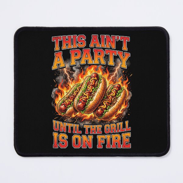 Item preview, This Girl Is On Fire Backyard BBQ, Dad Joke, Funny Hotdog,Ballpark Hotdog designed and sold by HamadaArtivio1.