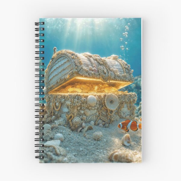 Item preview, Ocean Treasure Chest Made Out of Seashells designed and sold by Maria Dryfhout.
