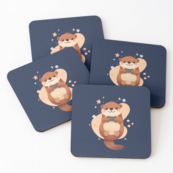 Item preview, Playful Sea Otter Gaming Controller Kawaii Cute Animal T-Shirt designed and sold by WrongGift.