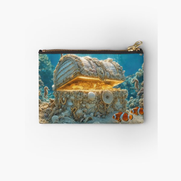 Item preview, Ocean Treasure Chest Made Out of Seashells designed and sold by Maria Dryfhout.
