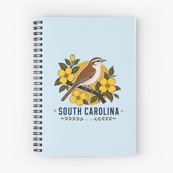 Item preview, South Carolina Wren & Yellow Jessamine Homage designed and sold by American Fieldmark Studio.