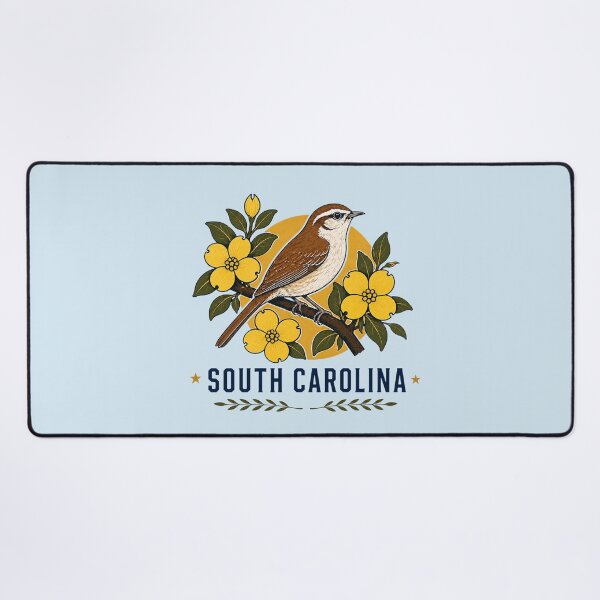 Item preview, South Carolina Wren & Yellow Jessamine Homage designed and sold by The-Drip-Studio.