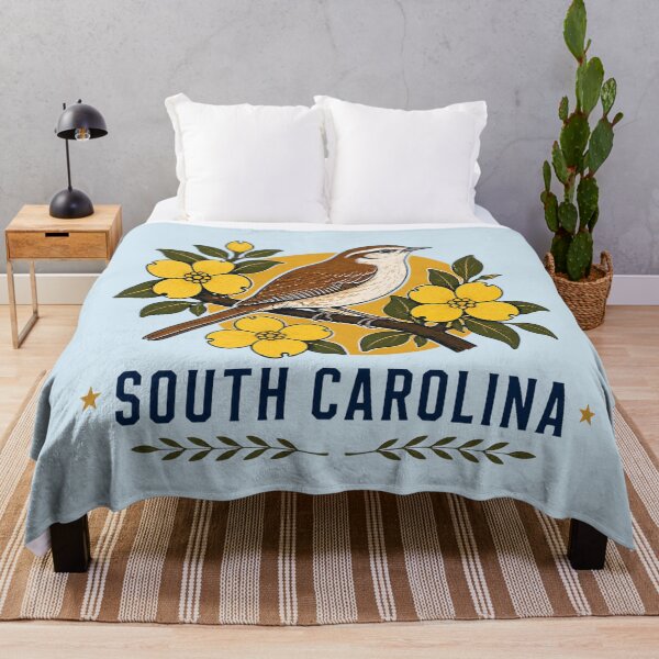Item preview, South Carolina Wren & Yellow Jessamine Homage designed and sold by The-Drip-Studio.