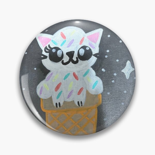 Item preview, Cosmic Cat Ice Cream Cone - Cute Astronaut Kitty Art designed and sold by Faithstarmancil.
