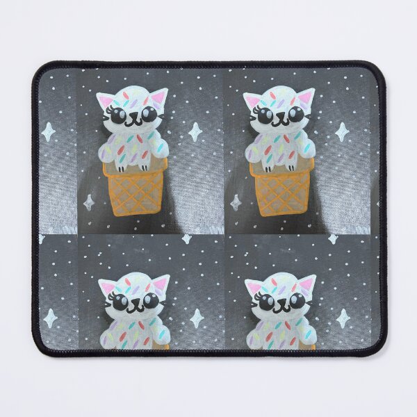 Item preview, Cosmic Cat Ice Cream Cone - Cute Astronaut Kitty Art designed and sold by Faithstarmancil.