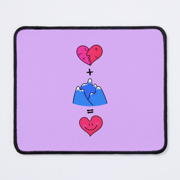 Item preview, A blue broken heart + Mountain = A happy heart designed and sold by DibujandoPorfa.