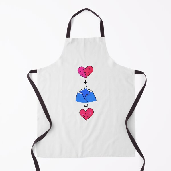 Item preview, A blue broken heart + Mountain = A happy heart designed and sold by DibujandoPorfa.