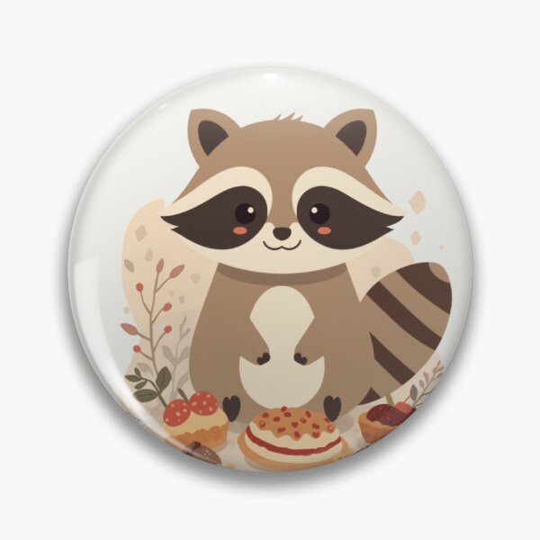 Item preview, Cute Raccoon Surrounded by Pastries Food Kawaii T-Shirt designed and sold by WrongGift.
