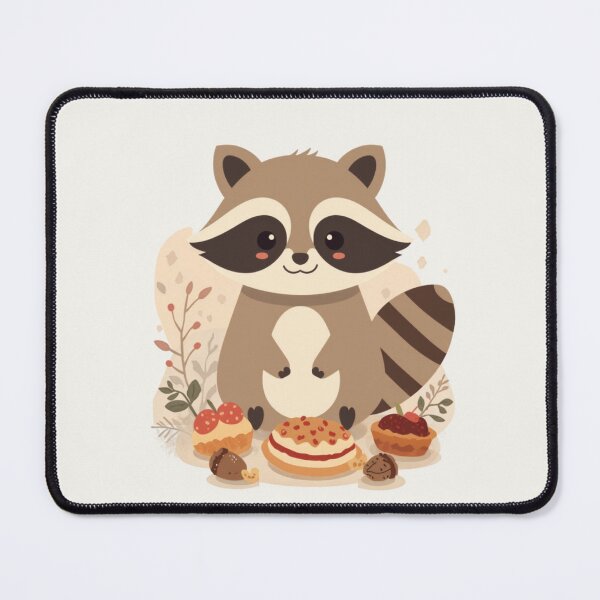 Item preview, Cute Raccoon Surrounded by Pastries Food Kawaii T-Shirt designed and sold by WrongGift.