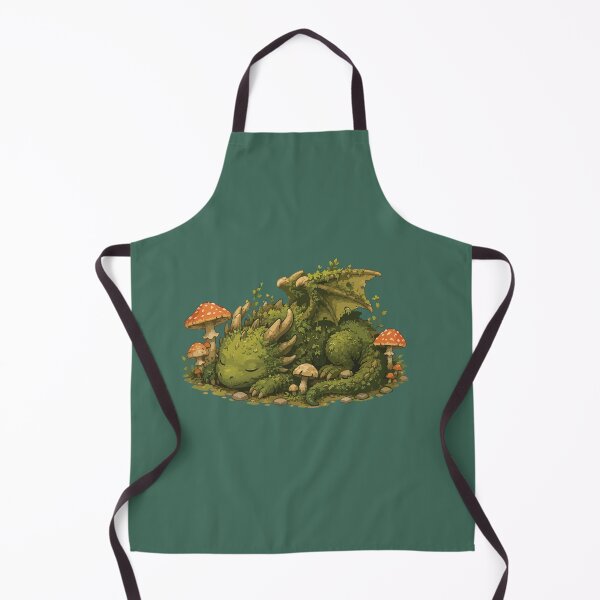 Item preview, Sleeping Moss Dragon Cozy Forest Fantasy designed and sold by SimplePoDesign.
