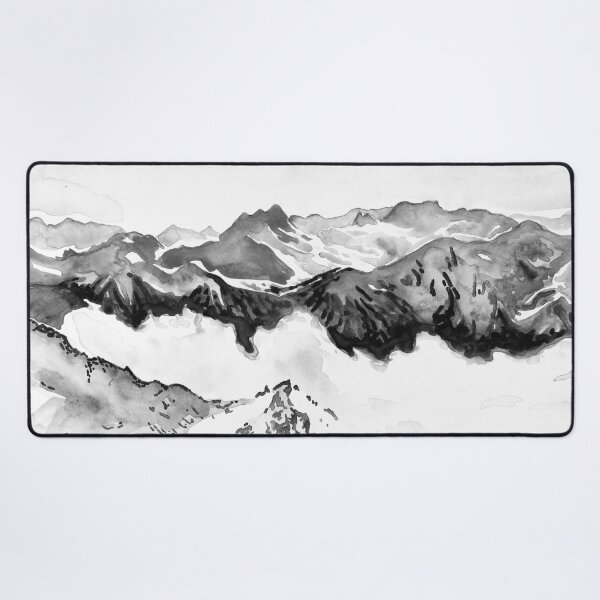 Item preview, Black and white mountains - At the summit of Courchevel - 3 Valleys designed and sold by Anais-Mrn.