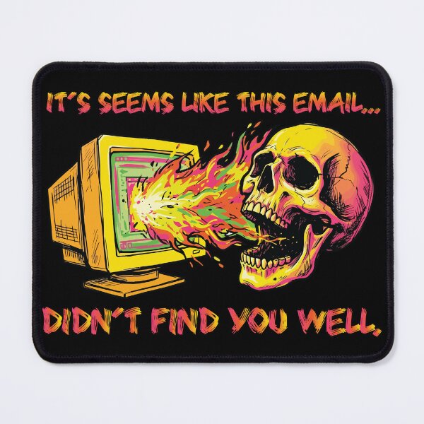 Item preview, Funny Corporate Email Humor Sarcastic Skeleton Retro Computer designed and sold by BHP Studio.